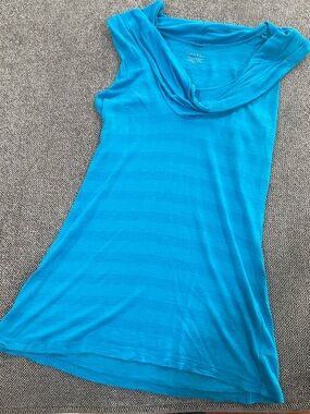 Calvin Klein Turquoise Sleeveless Cowl Neck Camisole